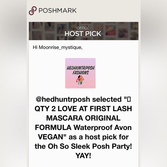 🌟HP🌟 QTY 2 WATERPROOF Love At First Lash Mascara ORIGINAL FORMULA Avon Volume - Picture 2 of 9